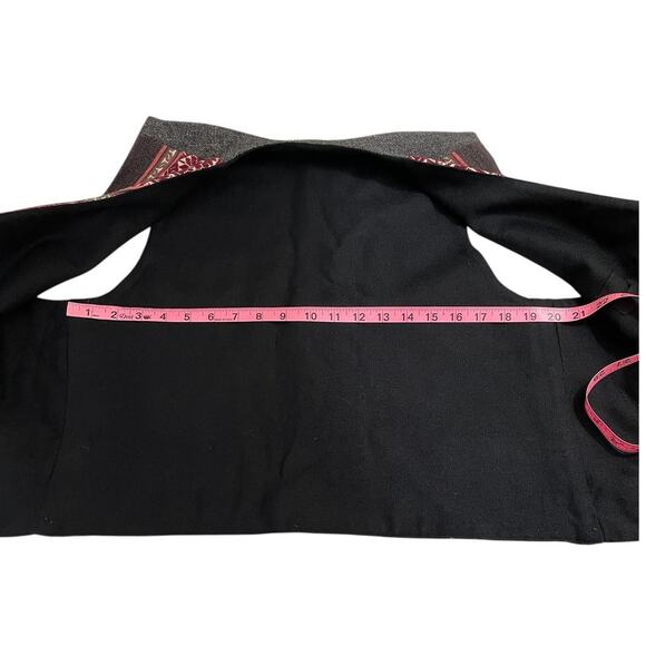 Unbranded Wool Vest Reversible Tapestry Embroidered Aztec Tribal Boho Sz Large - Picture 11 of 12